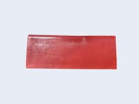 Lastra in gel per sella moto da 80 x 30 cm  (spessore 10 mm - colore rosso)