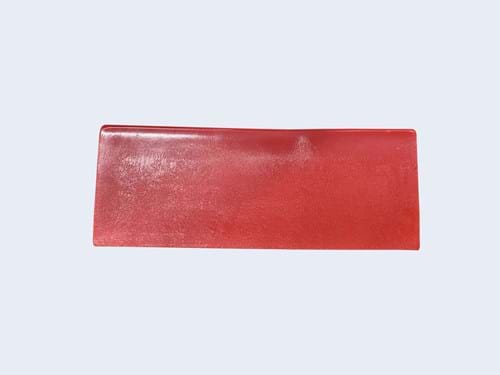 Lastra in gel per sella moto da 80 x 30 cm  (spessore 10 mm - colore rosso)